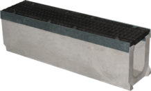 Лоток бетонный Max 150 (высота 310 мм) с чугунными решетками